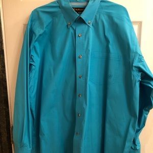 Light blue Ariat button down shirt